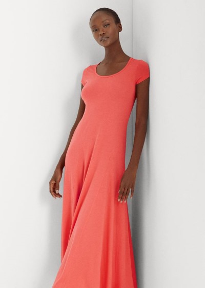 Women's Ralph Lauren Cotton-Blend Maxi Dresses | 365120SVE